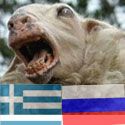 Sheep eat wolves Greeks beat Russians