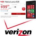 Nokia Lumia 928 pre-orders Pre-orders for Lumia 928 at Verizon