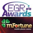 mFortune Casino shortlisted for awards EGR Awards for mFortune